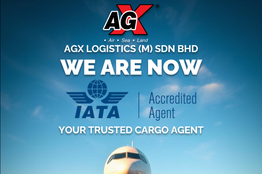 AGX Malaysia is now IATA Accredited Cargo Agent!