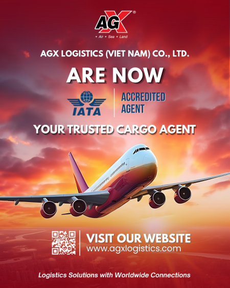 AGX Logistics Vietnam Receives IATA Accreditation in Vietnam